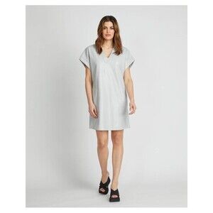 Badgley Mishchka vegan leather dress Size L gray